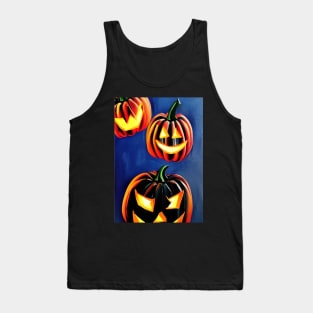 HALLOWEEN PUMPKINS SAYING HI Tank Top